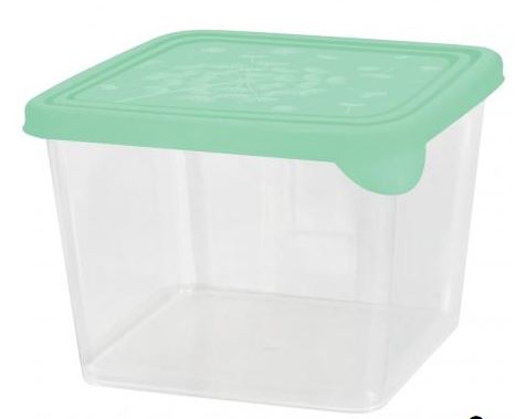 Контейнер для продуктов Sugar&Spice Delicate 0,75 л квадратный эвкалипт